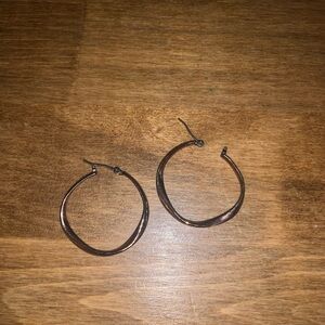 Elegant Copper Hoop Earrings